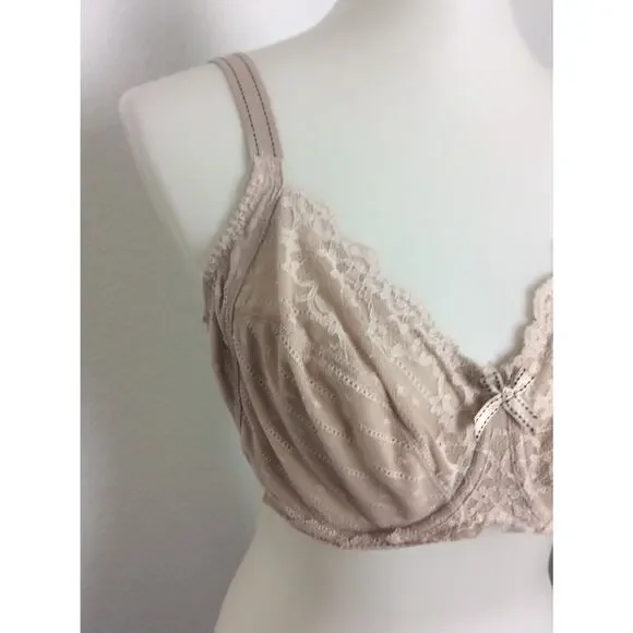 Chantelle Lingerie Bra Lace Stripe Underwire Mesh - Picture 3 of 9